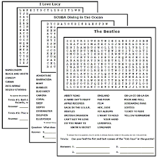 Even difficult lessons can be slowly accepted by students by playing. Word Search Puzzles Printable Word Searches