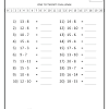 First we place numbers on top of one another so that the larger number in on top. 1