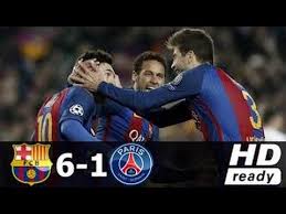 Fc Barcelona Vs Psg 6 1 Leg 2 Uefa Champions League 2016 17 9 March 2017 Youtube