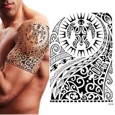 Tribal Temporary Tattoo Maori Turtle Polynesian Black Mens Womens Marquesantattoos Tribal Dovmeler Marquesas Dovmeleri Gecici Dovme