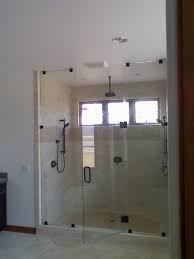 Custom Frameless Shower Door With Floor