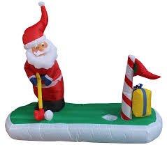 Buy christmas party inflatables and get the best deals at the lowest prices on ebay! The Holiday Aisle Christmas Inflatable Santa Claus Play Golf Decoration Reviews Wayfair