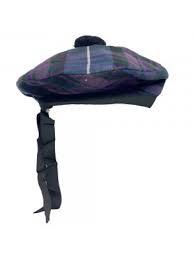 Scottish Beanie Hat Pride Of Scotland With Black Pompom Scottish Hat Tartan Hat Kilt Accessories