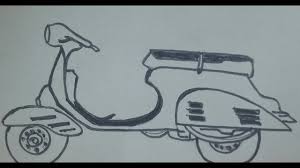 How to draw a harley davidson motorbike | cara menggambar motor harley davidson | sketsa motor harley davidson | gambar motor harley davidson | mewarnai moto. Cara Menggambar Sketsa Motor Pesva Sederhana Youtube