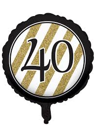 40 (forty) is the natural number following 39 and preceding 41. Alu Luftballon Zahl 40 Schwarz Gold Partydeko Und Gunstige Faschingskostume Vegaoo