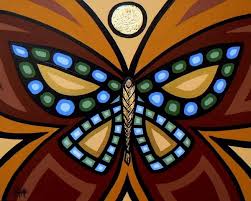 Sweetgrass Butterfly By Aaron Paquette Contemporary Canadian Native Inuit Aboriginal Art Bearclaw Gallery Canadian Art Butterfly Art Aboriginal Art