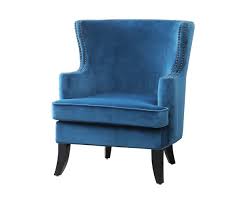 Rh's nailhead fabric armchair:handcrafted with an oak frame and solid oak legs, our dining chair features plush padding and crisply tailored upholstery. Lauren Fabric Nailhead Trim Armchair Blue Abbyson Living Buy Online In Andorra At Andorra Desertcart Com Productid 137243894