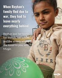 Reyhan is 11 years old and, like so many children affected by conflict, her  life was turned upside down when she and her family had to flee their home.  Despite the chaos,