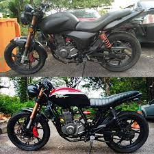 Rkv200g Custom Cafe Racer Before After The No Fear Beast Retro Cafe Cafe Racer Custom Cafe Racer