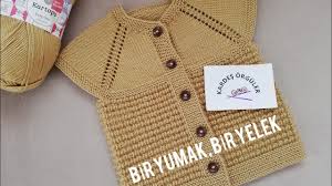 1 Yumak 1 Yelek Yenidogan Bebek Yelegi Youtube Baby Knitting Patterns Bebek Desenleri Tig Isi Bebek