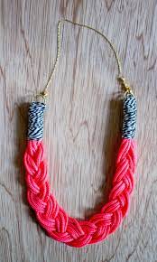 Art Actually Braided Necklace Diy Braided Necklace Jewelry Crafts Diy Necklace