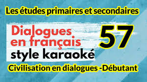 Dialogues En Francais Style Karaoke Ecoutez Et Repetez No 57 Novelty Sign