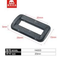 OEM Meico Multi-size Plastic Square Ring Buckle For Backpack ...