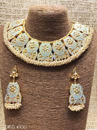 Meenakari Necklace Set Beautiful Jewelry Set Wedding Jewellery Collection Beautiful Jewelry