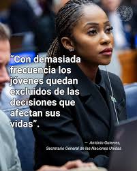 La juventud ya lidera el cambio, pero aún se le cierran las puertas. El  Secretario General, António Guterres recuerda a los líderes mundiales en la  #UNGA el papel fundamental de la juventud: “