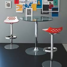 Calligaris Jam Adjustable Stool Modern Bar Table High Gloss Furniture Modern Classic Furniture
