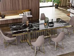 Stakmore traditional expanding table, fruitwood frame. Marble Dining Table Set Stainless Steel Leg Customized 10 Seater Marble Dining Table