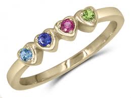 Our editors independently research, test, and recommend the best products; Mother S 10k Yellow Gold Multi Heart Design Birthstone Ring Bijouterie Langlois