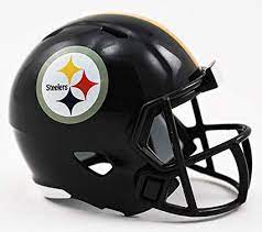 The facemask doubles as the handle so you can easily hold your drink. Pittsburgh Steelers Full Size Football Helmet Decals Pittsburg Authentic Logo Sporting Goods Helmets Hats Romeinformation It