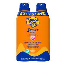 Banana Boat Ultra Sport Sunscreen Spray Spf 50 12 Oz Twin Pack Walmart Com Walmart Com
