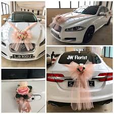 We provide wedding car for rental in singapore at affordable rates. Bridal Car Decor Wd519 In 2020 Bridal Car Wedding Car Deco Wedding Car Decorations