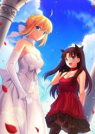 90 wallpapers and 800 scans. Fate Series Tohsaka Rin Saber Anime Girls Wallpapers Hd Desktop And Mobile Backgrounds