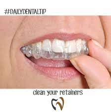 Daily Dental Tip Regularly Cleaning Your Retainer Is A Necessity For Good Health The Retainer Is Exposed To Many Germs Orthodontics Dentist Dentistry
