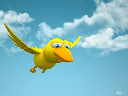 Birds Flying In The Sky Cartoon Funny 3d Animal Cartoons 3d Yellow Bird In Sky Funny 3d Cartoon Bird Wallpaper 3 Cartoon Birds Cartoon Wallpaper Animal Wallpaper