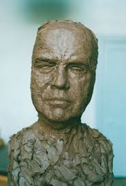 The portrait sculpture of Celia Scott