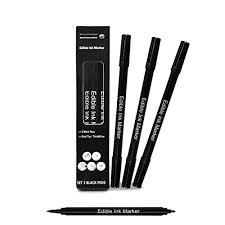 If you have limited time (or patience, ha!), or are decorating with a large group of children, this is the way to go! Buy Edible Markers For Cookies Food Coloring Pens 3pc Food Grade Gourmet Writers With Fine Thick Tip Baking Paintbrush For Diy Fondant Cakes Frosting Easter Eggs Party Decorating Drawing Writing Online In