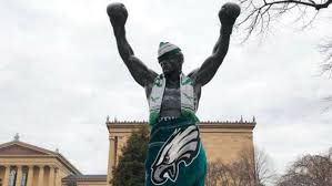 The rocky statue was finally returned to the philadelphia museum of art in 2006 with the help and foresight of james (jimmy) binns and thousands of philadelphians. Philly Brockton Mayors Make Super Bowl Bet Over Rocky Statues Metro Philadelphia