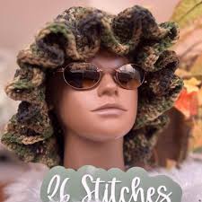 Crochet Ruffle Hat, Trendy Hat, Crochet Bucket Hat, Accessories, Handmade,  Unique Gift