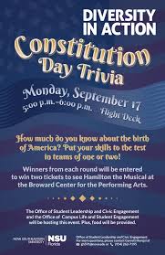 You've read all the books. Constitution Day Trivia Sept 17 Nsu Sharkfins