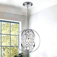 Amazon Com Globe Chandeliers Crystal Chrome Chandelier Lighting 1 Light Ceiling Light Fix In 2020 Crystal Chandelier Kitchen Ceiling Lights Led Ceiling Light Fixtures