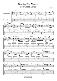 Www.facebook.com/christianshowtoplaysmetallica nothing else matters verse richtige tabs no. Gitarre Tabs Und Musiknoten Nothing Else Matters Fortgeschrittene Stufe Mit Band Metallica