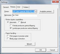 You can also change the paper type, paper size, and other print settings. Double Sided Printer Settings Fineprint