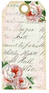 Roses And Lace Tags Paper Tags Vintage Tags