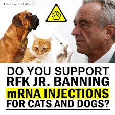 Do you support RFK Jr. banning mRNA injections for cats and dogs?