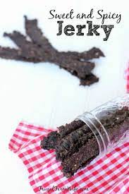 Sweet And Spicy Deer Jerky Recipe The Frugal Farm Wife Recipe Sweet And Spicy Deer Jerky Recipe Jerky Recipes Deer Jerky Recipe