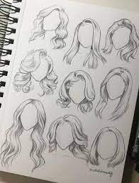 The Last One On The Top Row Is Perfect How To Draw Hair Art Drawings Pencil Art Drawings