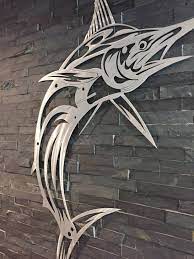 Marlin Jumping Etsy Sea Life Art Steel Art Sheet Metal Art