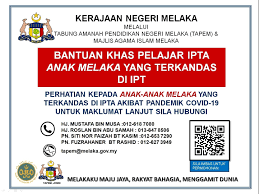 Jasin pusat zakat melaka kompleks pejabat agama dan mahkamah syariah 77000 jasin, melaka: Bantuan Khas Pelajar Ipta Anak Melaka Hepa Umk Rasmi Facebook
