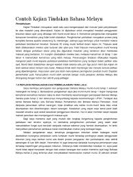Setiap kali memasuki waktu mata pelajaran bahasa melayu, pengkaji akan. Contoh Kajian Tindakan Bahasa Melayu Docx
