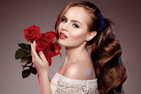 ✿⊱╮belleza y rosas, hembra, rosas, flores, morena, belleza, Fondo de  pantalla HD