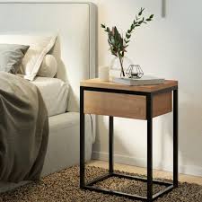 Here, you can find stylish end & side tables with drawers that cost less than you thought possible. Wooden Nightstand With Drawer Black Nightstand Organizer Industrial Nightstand Modern One Drawer Bedside Table Solid Oak Wood Furniture Wooden Nightstand Black Nightstand Bedside Table Decor