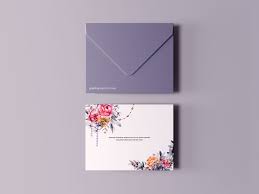 Greeting Card With Envelope Mockup In 2020 Card Template Birthday Card Template Free Greeting Cards
