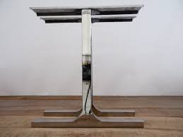 Modern Stainless Steel Table Legs 28 Single Bar Table Etsy Stainless Steel Table Legs Steel Table Legs Steel Table
