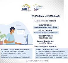 Podrá conocer la mesa electoral y su recinto, aún no están definidos los miembros de mesa. 11 De Abril Segunda Vuelta Electoral Del Ecuador 2021 Caracas