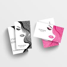 These are the color combination, layout and choice of images that'll be used. Makeup Art Business Cards With Glitter Effect Vol1 On Behance