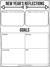 New Year S Goal Setting Activity And Reflection Sheets New Year Goals Goal Setting Activities School Holiday Activities